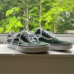 Green Vans - Old School Skate Shoe